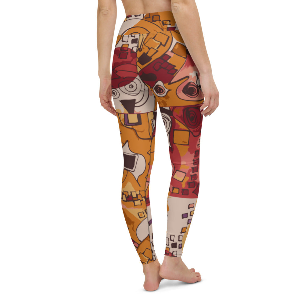 Pieces of Art: High-Waisted Yoga Leggings w/Inside Pocket