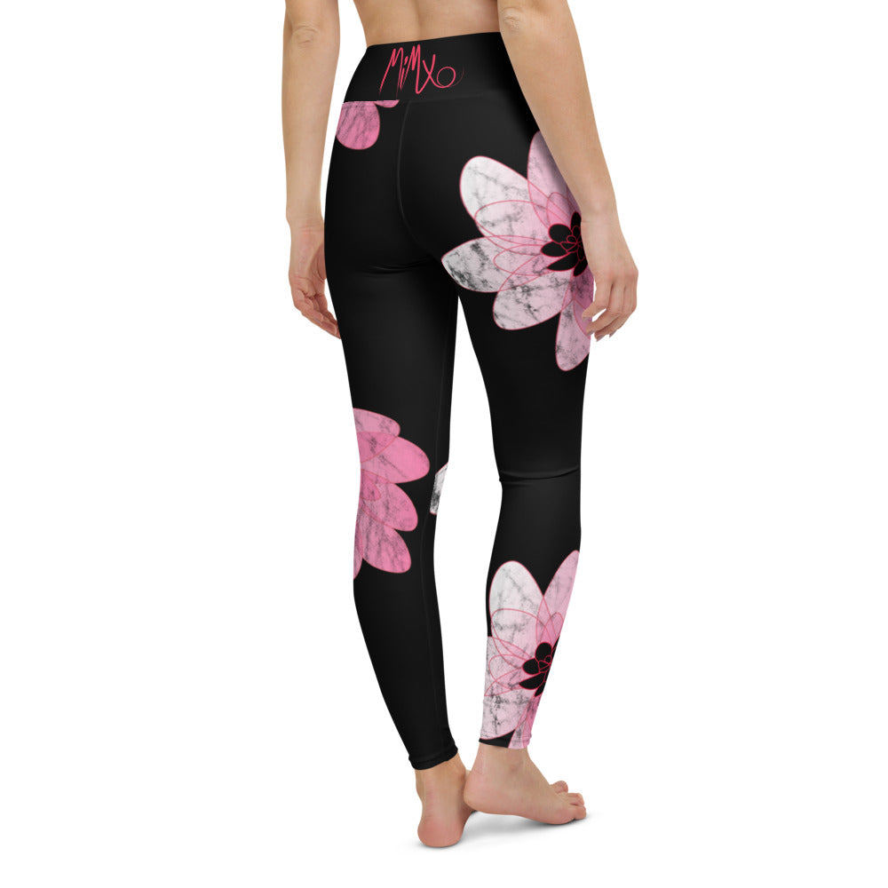 Kiss It Collection: Lip Collage Deux - High-Waisted Yoga Leggings w/inside pocket