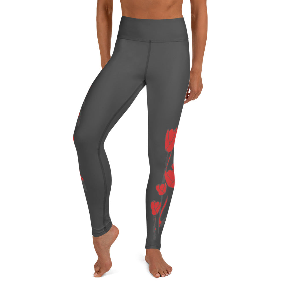 Kiss It Collection: Two-Lips High-Waisted Yoga Leggings w/Inside Pocket
