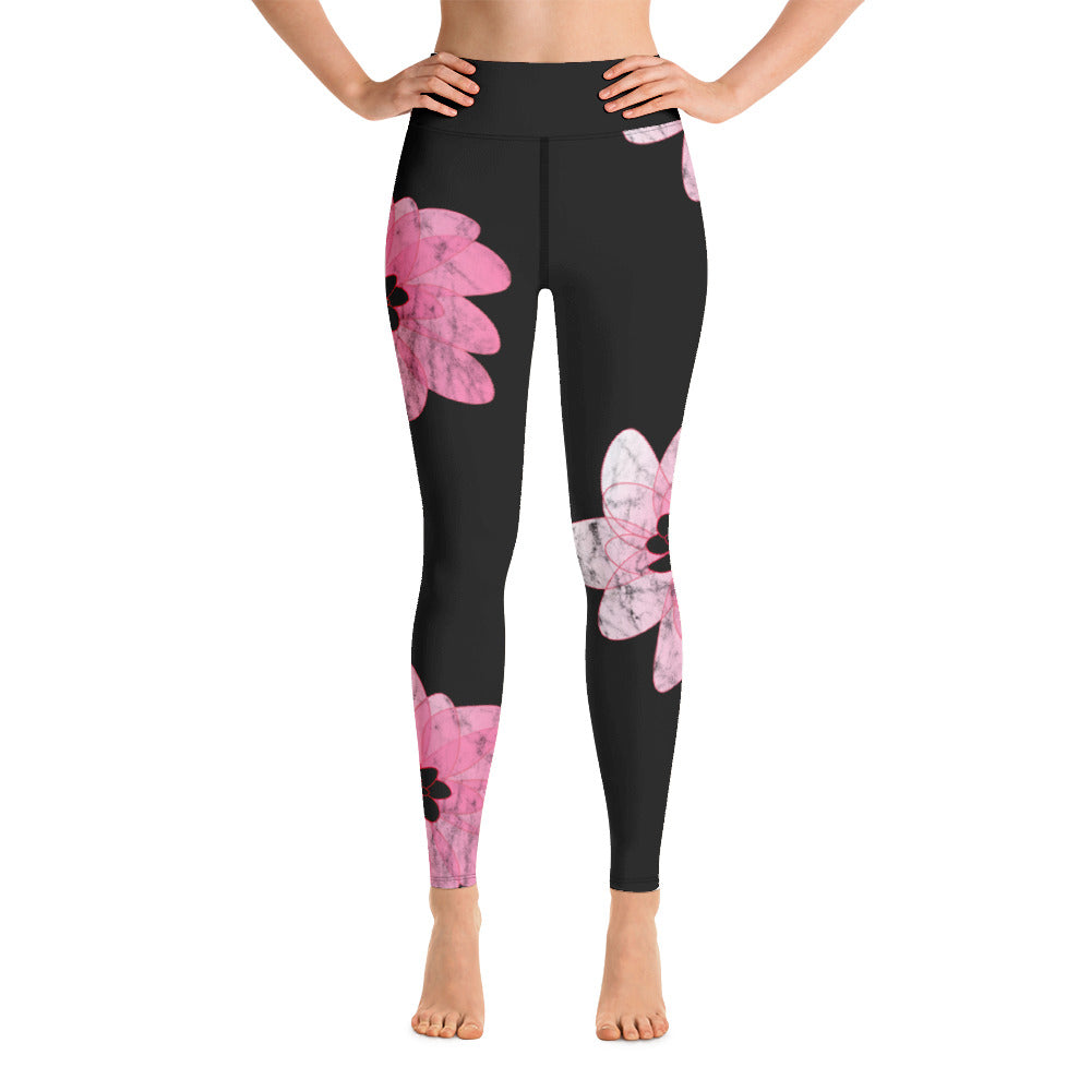Kiss It Collection: Lip Collage Deux - High-Waisted Yoga Leggings w/inside pocket