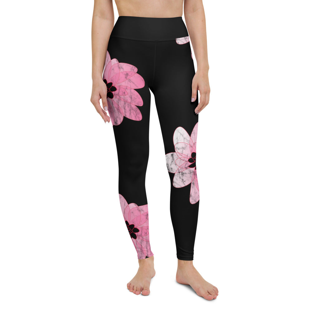 Kiss It Collection: Lip Collage Deux - High-Waisted Yoga Leggings w/inside pocket