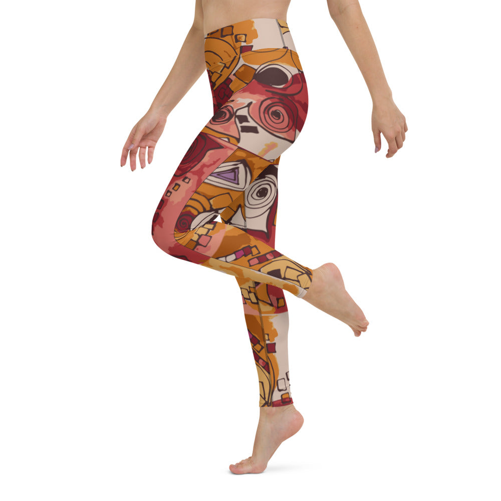 Pieces of Art: High-Waisted Yoga Leggings w/Inside Pocket