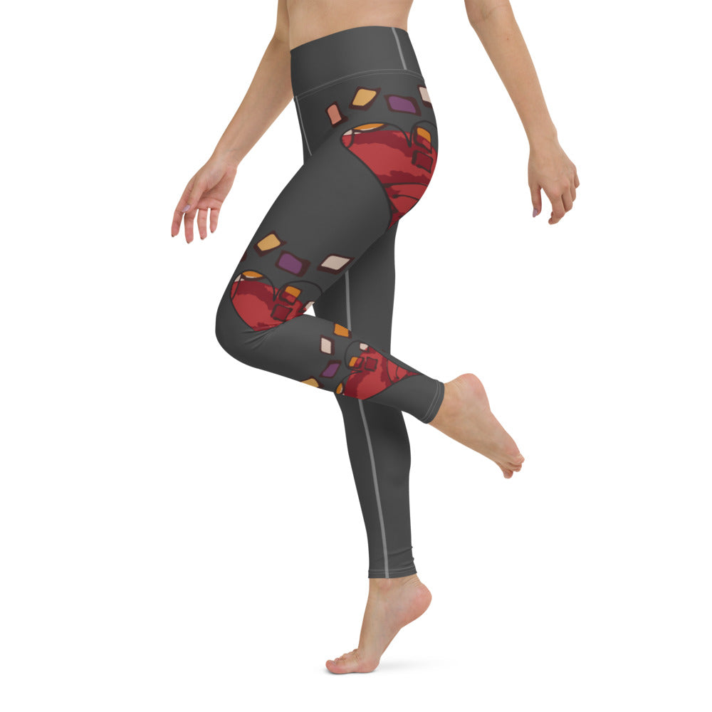 Pieces of HeART Collection: High-Waisted Yoga Leggings w/Inside Pocket