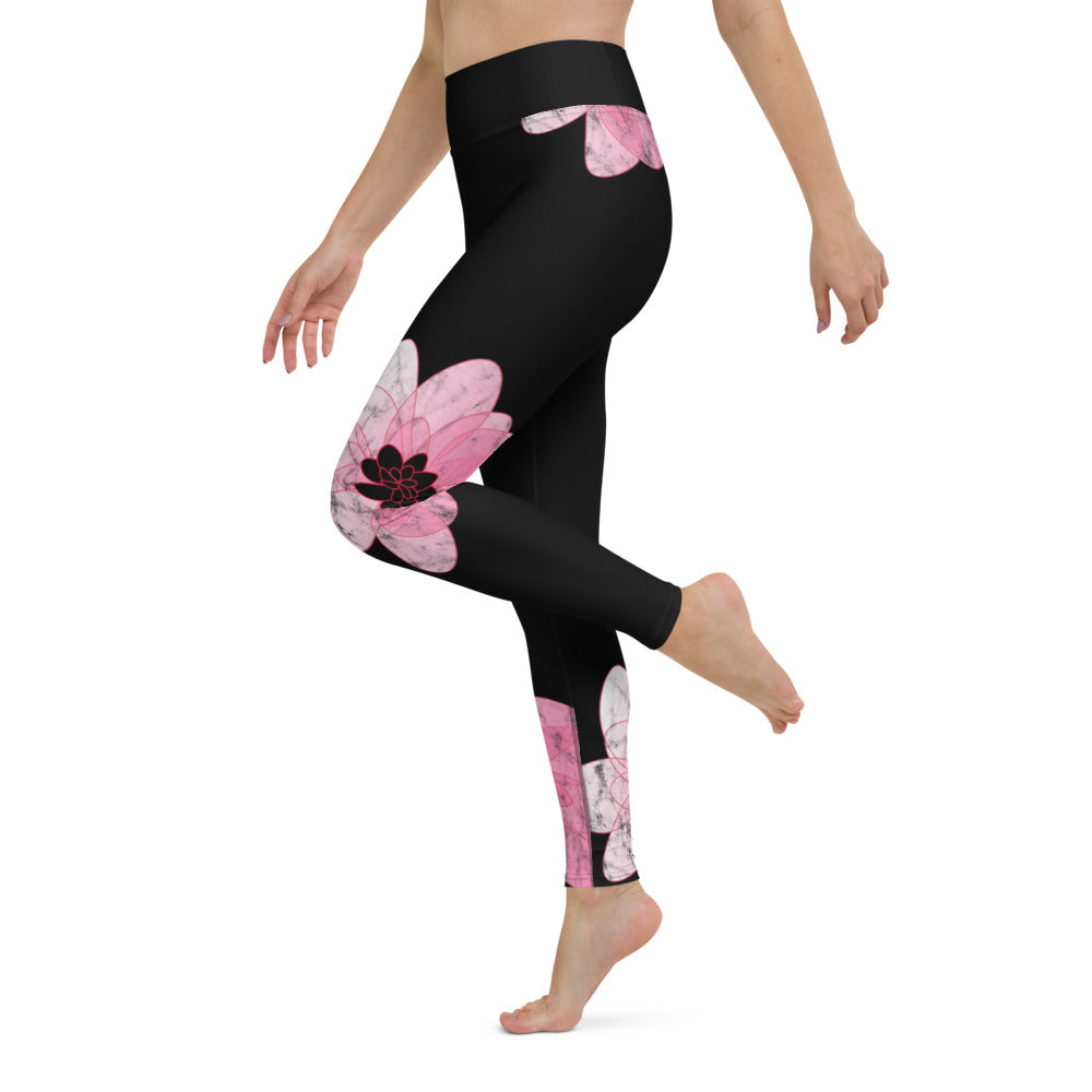 Kiss It Collection: Lip Collage Deux - High-Waisted Yoga Leggings w/inside pocket