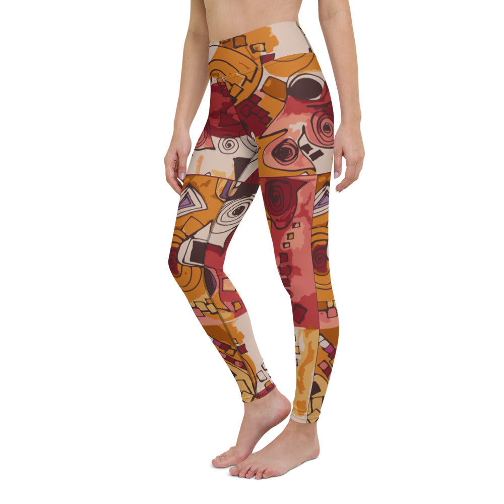 Pieces of Art: High-Waisted Yoga Leggings w/Inside Pocket