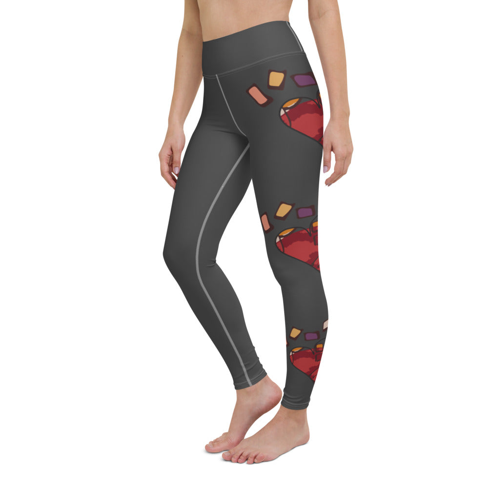 Pieces of HeART Collection: High-Waisted Yoga Leggings w/Inside Pocket