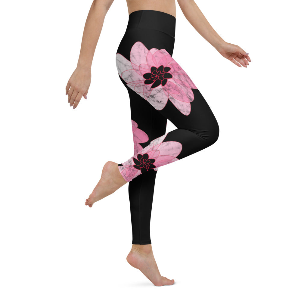 Kiss It Collection: Lip Collage Deux - High-Waisted Yoga Leggings w/inside pocket