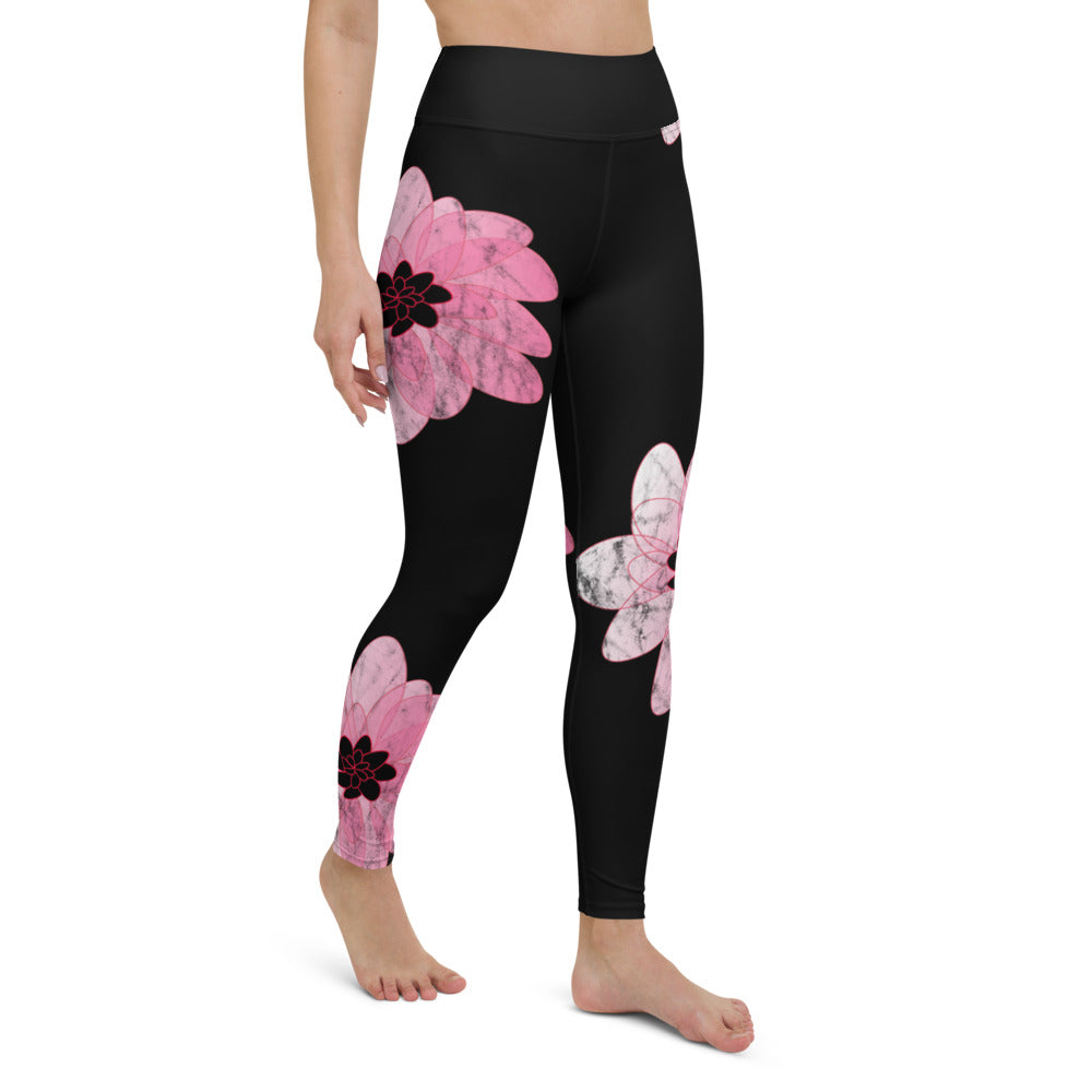 Kiss It Collection: Lip Collage Deux - High-Waisted Yoga Leggings w/inside pocket