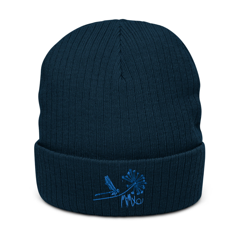 Blue Dande: Recycled cuffed beanie