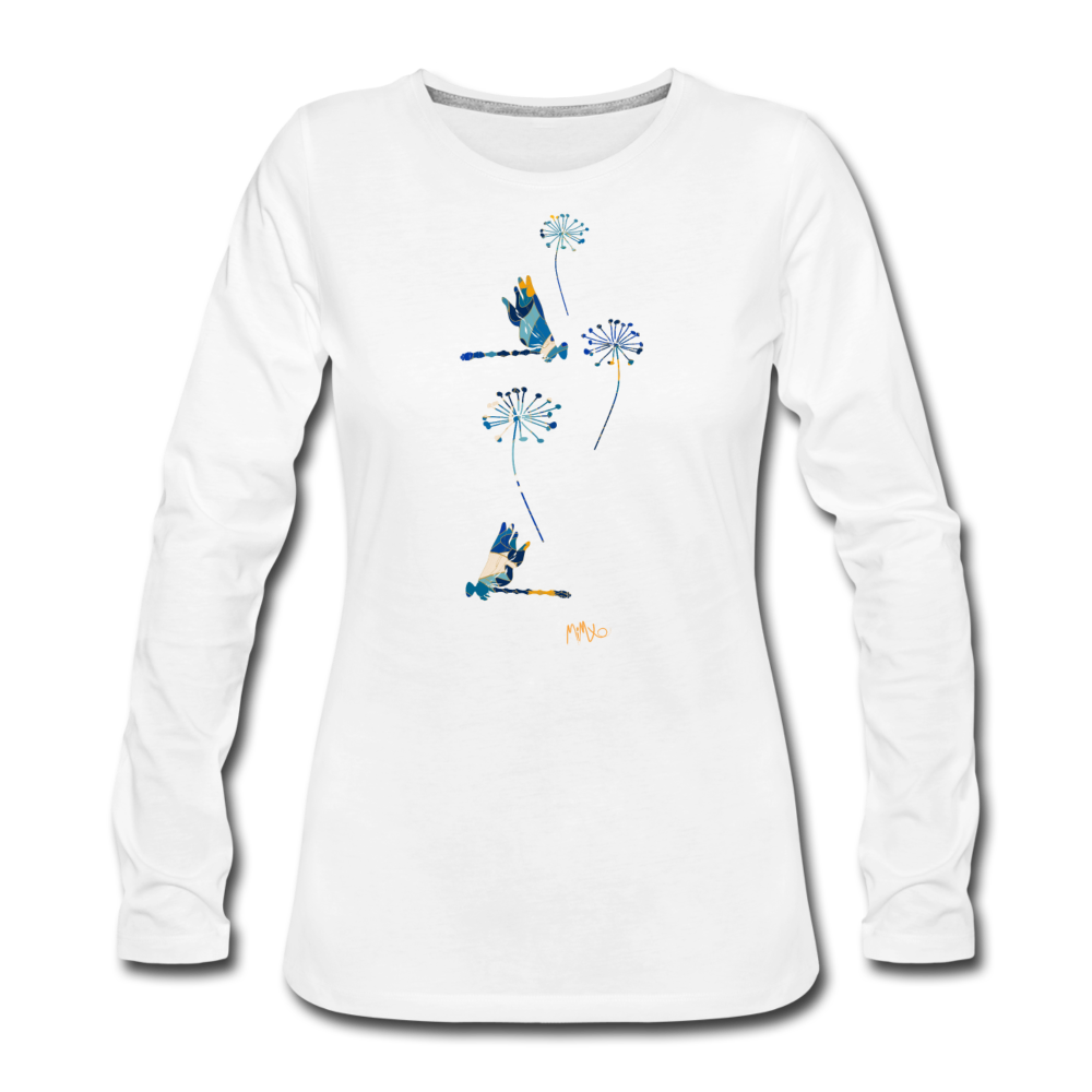 The Joyful Autumn Collection: Women's Premium Long Sleeve T-Shirt - white