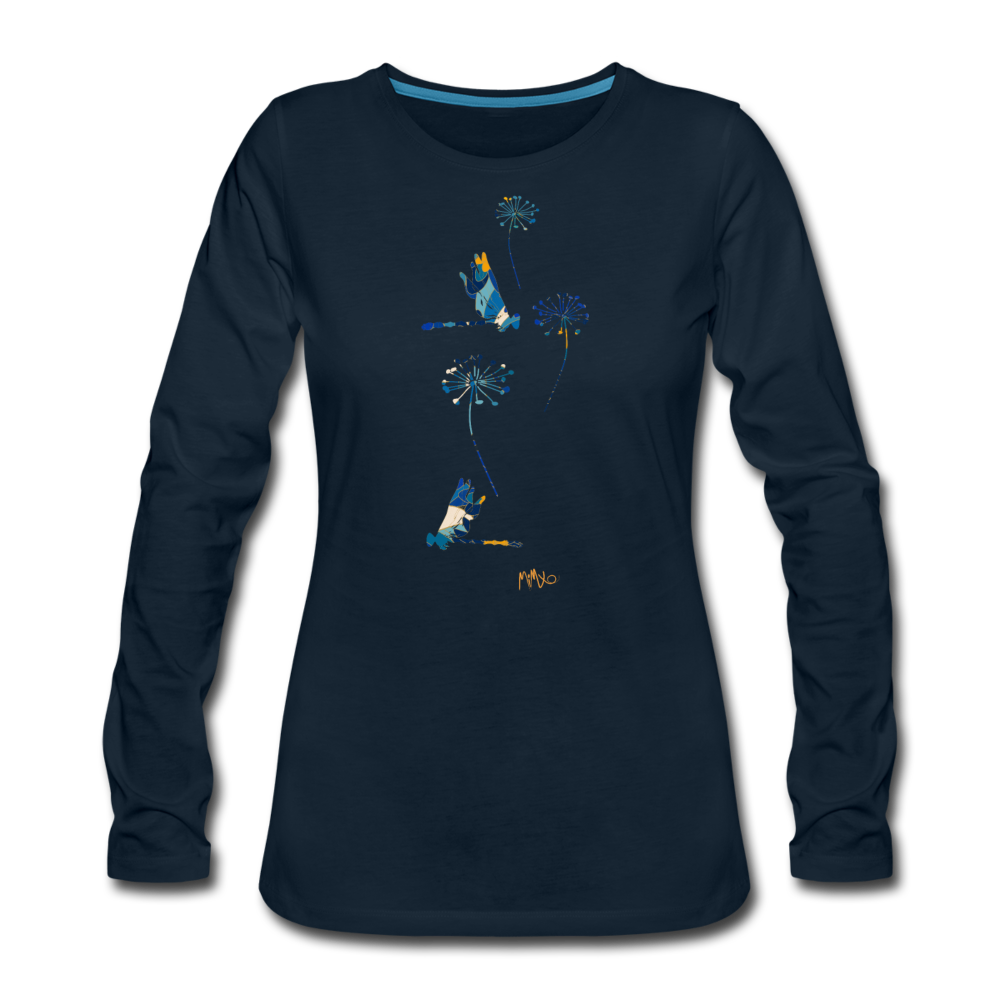 The Joyful Autumn Collection: Women's Premium Long Sleeve T-Shirt - deep navy