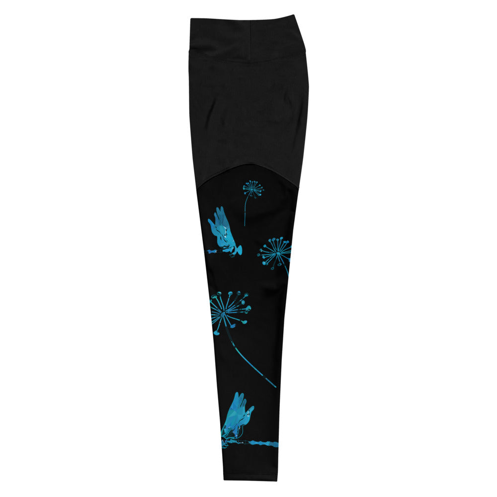 Blue Dande Collection: Sports Leggings