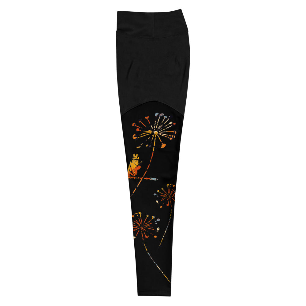 The Autumn Dragonfly Collection: Multiple Designs Sports Leggings