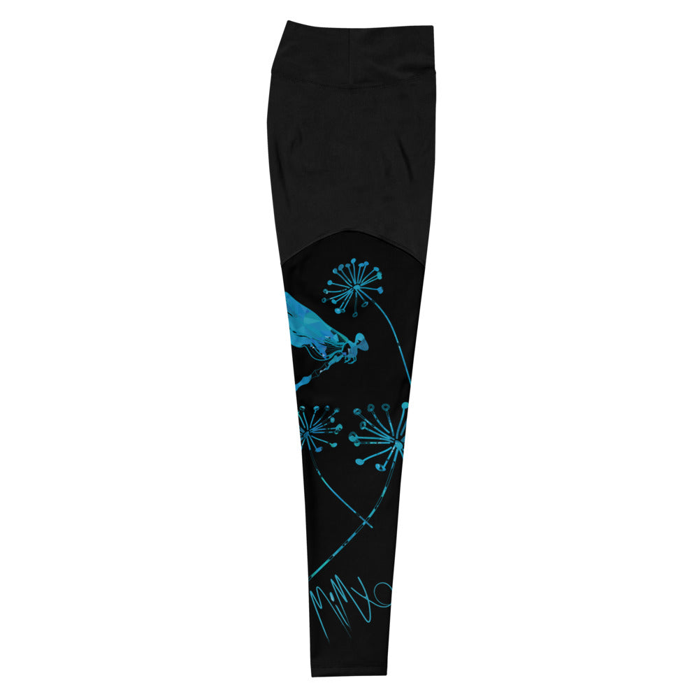 Blue Dande Collection: Sports Leggings