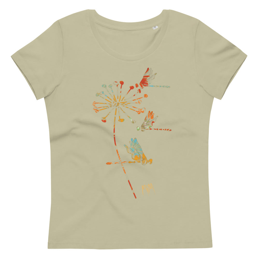 The Autumn Dragonfly Collection:  Women's Fitted Organic Cotton Eco Tee