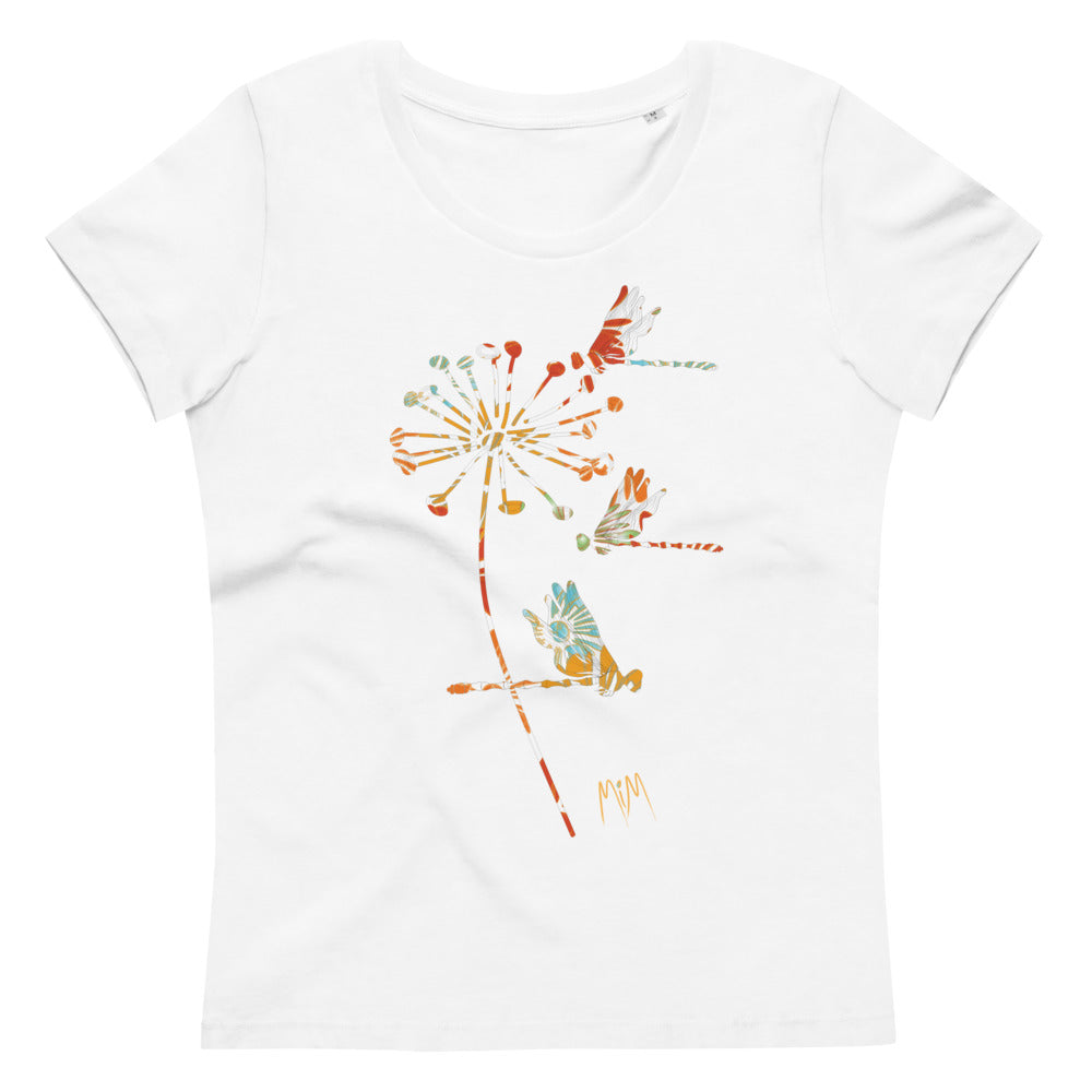 The Autumn Dragonfly Collection:  Women's Fitted Organic Cotton Eco Tee