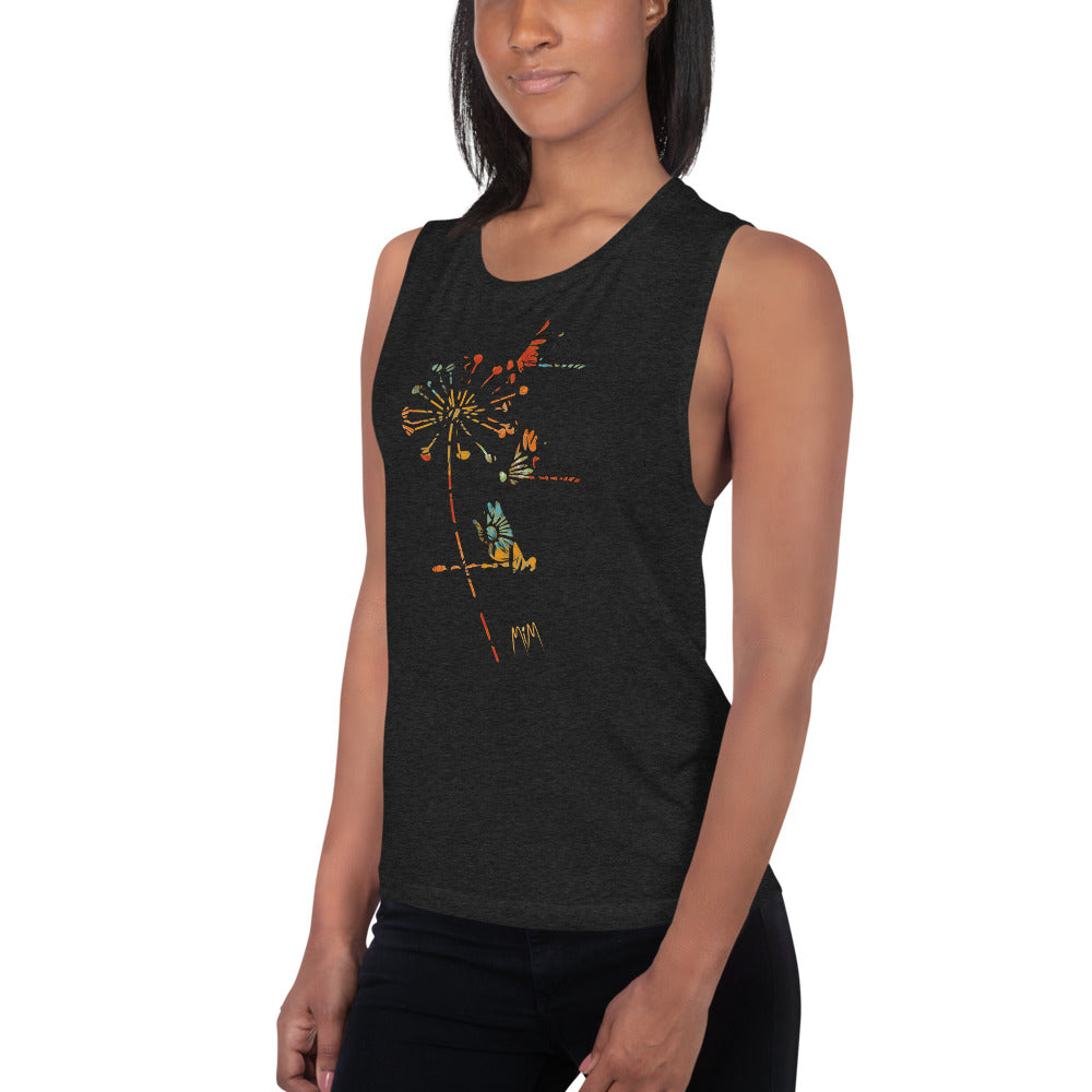 The Autumn Dragonfly Collection: Ladies’ Muscle Tank