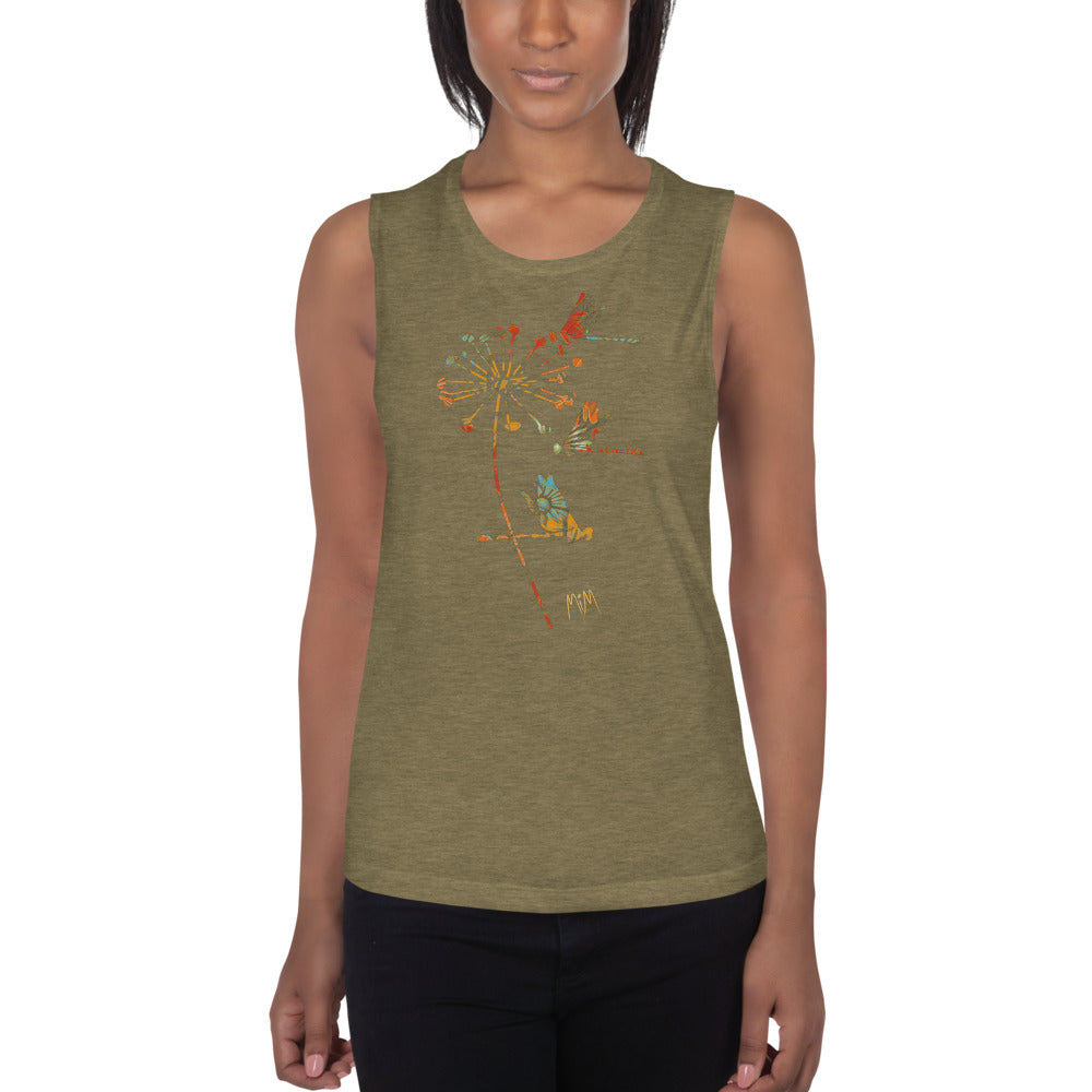 The Autumn Dragonfly Collection: Ladies’ Muscle Tank