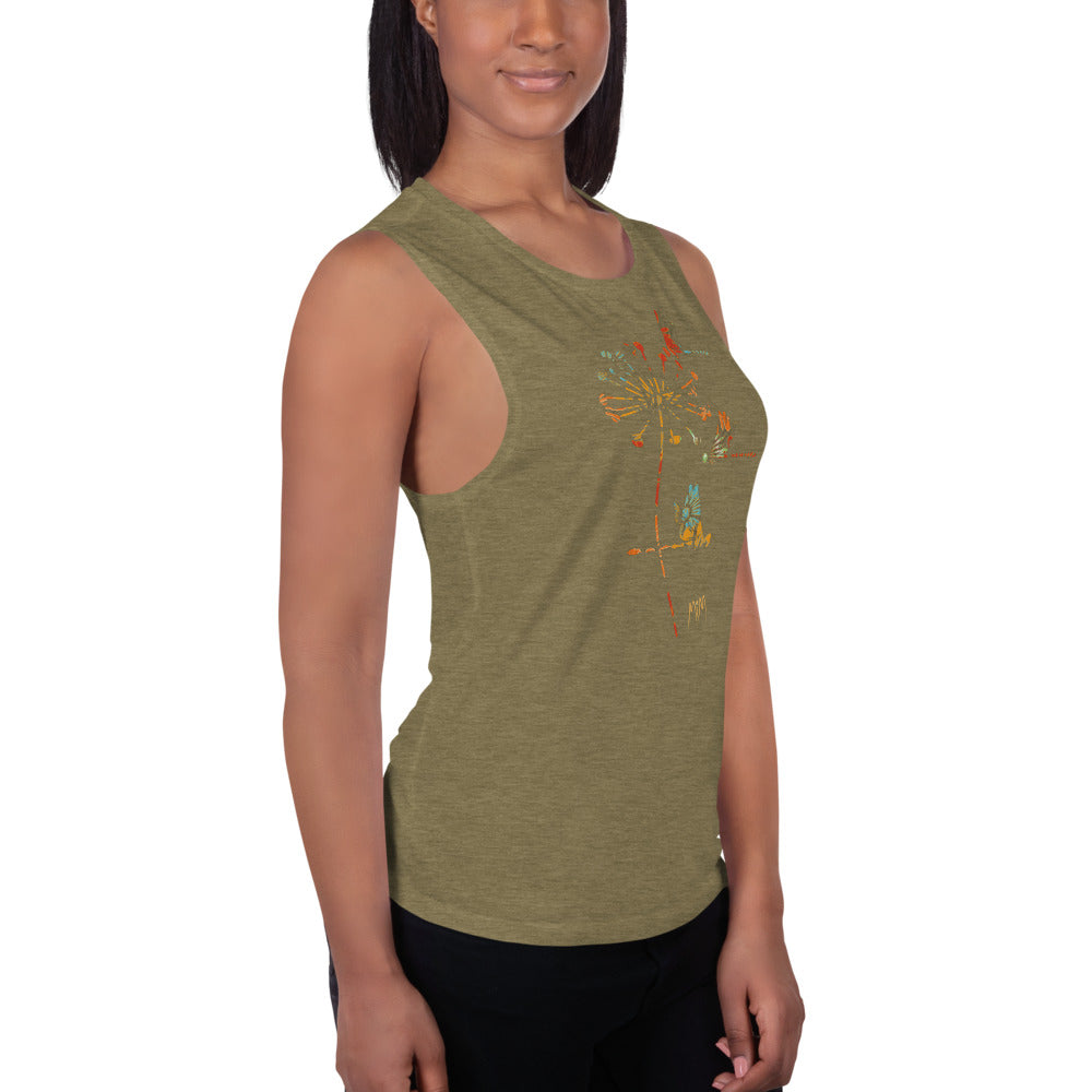 The Autumn Dragonfly Collection: Ladies’ Muscle Tank