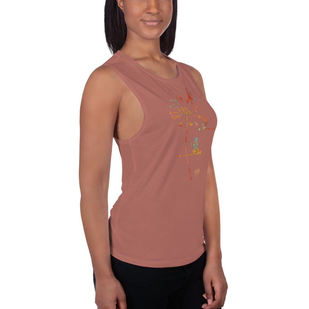 The Autumn Dragonfly Collection: Ladies’ Muscle Tank
