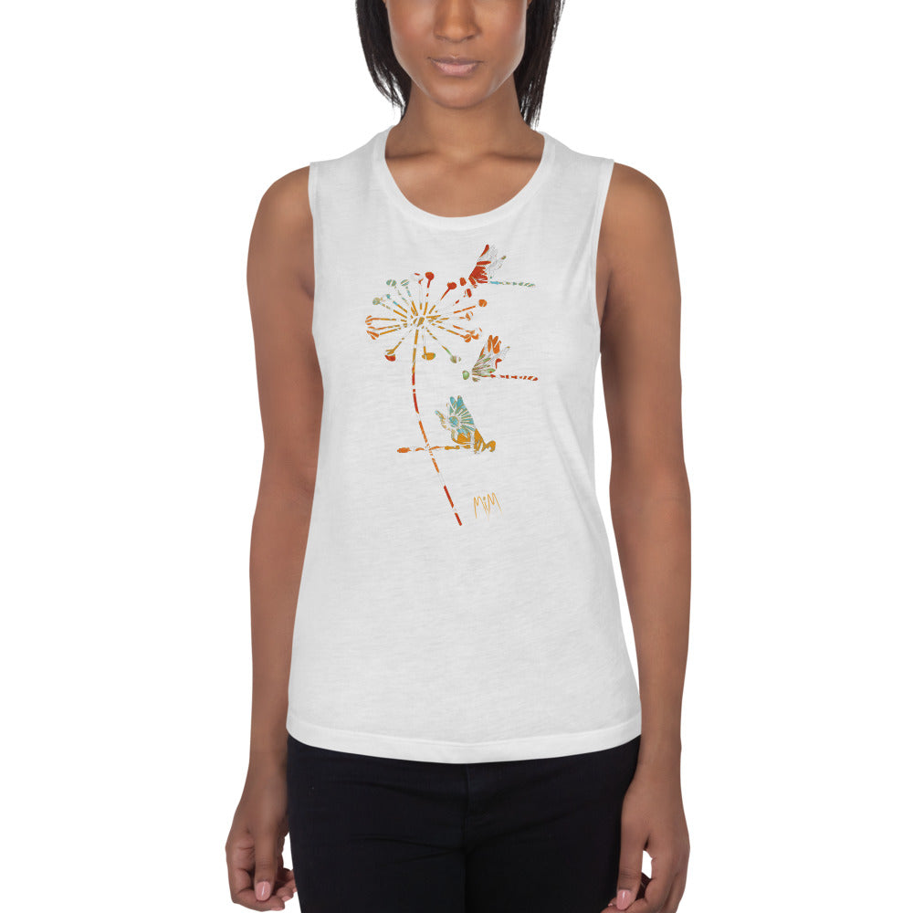 The Autumn Dragonfly Collection: Ladies’ Muscle Tank