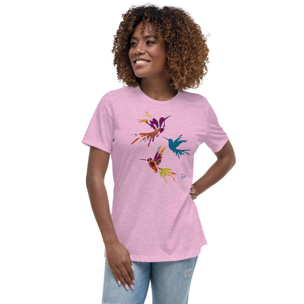 Simple Wear by MiM: Hummingbird Jazz - Women's Relaxed Fit T-Shirt