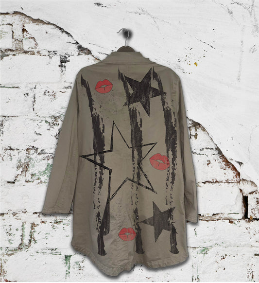 Stars - Hand-Painted Bush Jacket