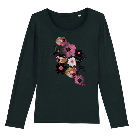 Kiss It Collection: Lip Collage Deux - Women's Long Sleeve Organic Cotton T-Shirt