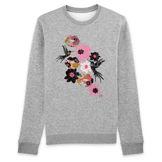 Kiss It Collection: Lip Collage Deux - Organic Cotton and Recycled Polyester Unisex Sweatshirt