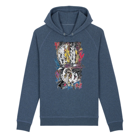 Art Tease by MiM: Patron Saint of Eccentricity Organic Cotton and Recycled Poly Unisex Hoodie