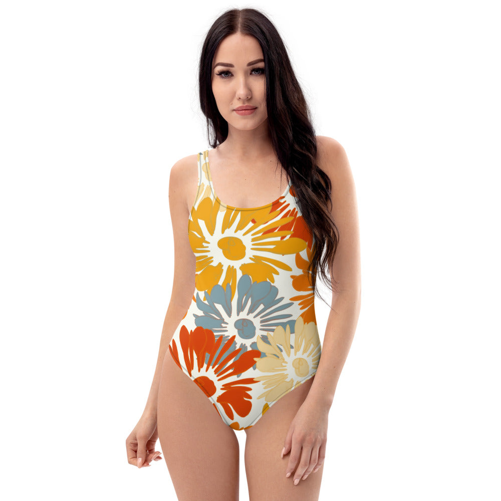 Bold Blooms: One-Piece Swimsuit