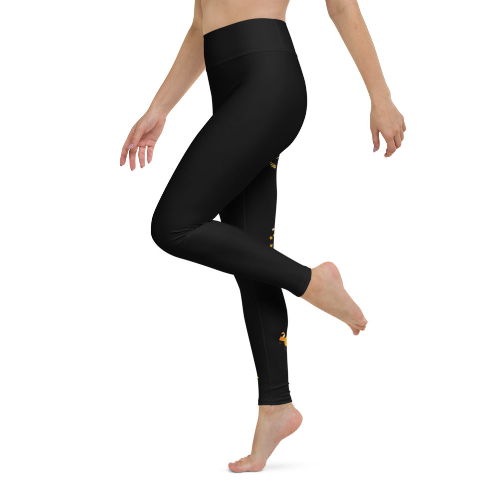 The Autumn Dragonfly Collection: High-Waisted Yoga Leggings w/Inside Pocket