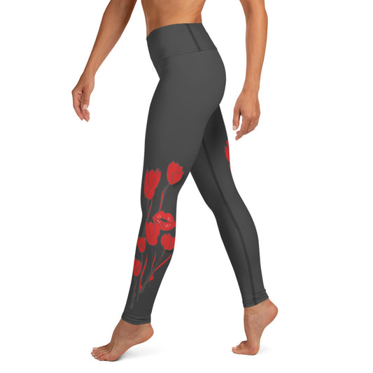 Kiss It Collection: Two-Lips High-Waisted Yoga Leggings w/Inside Pocket
