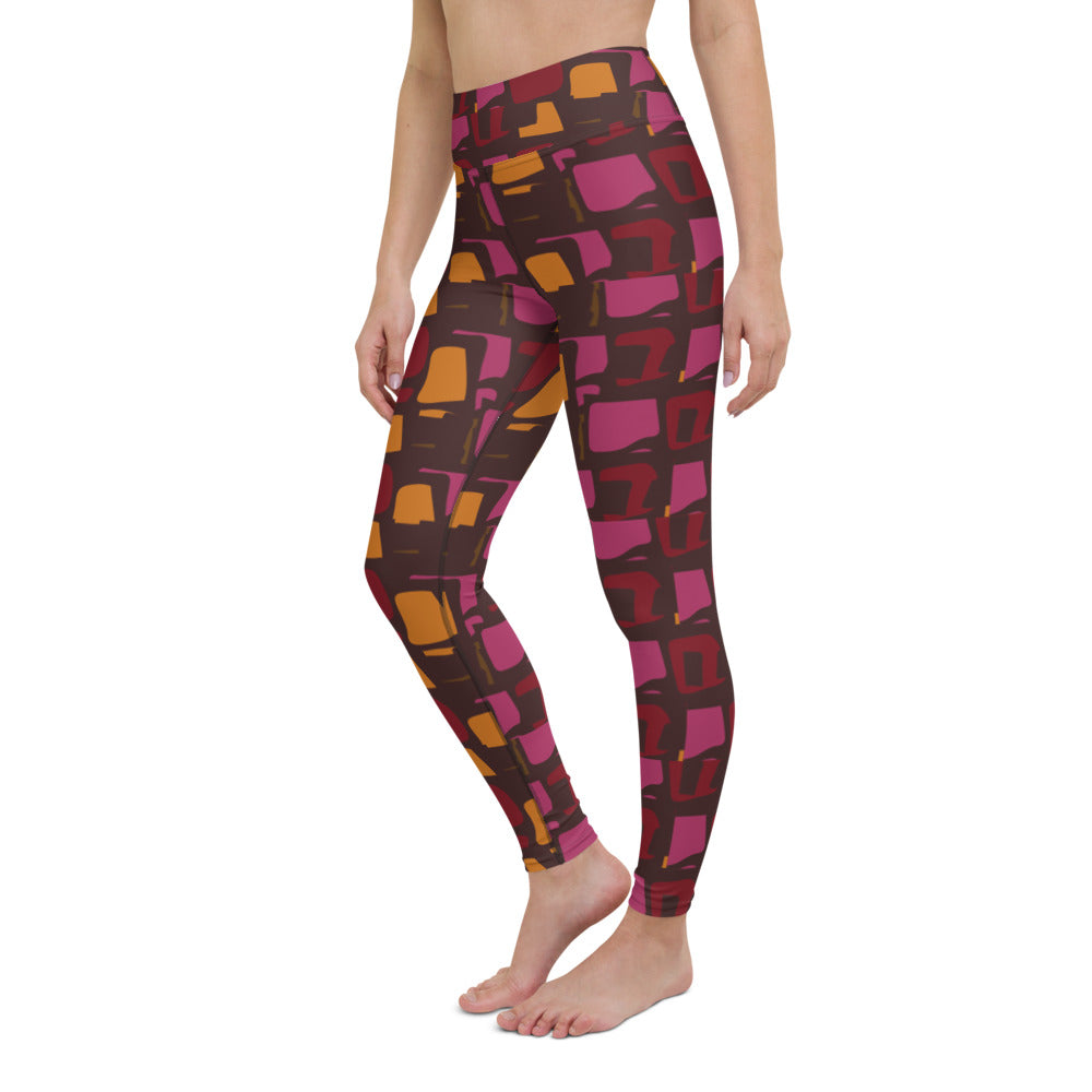 Pieces of Art Shattered: High-Waisted Yoga Leggings w/Inside Pocket