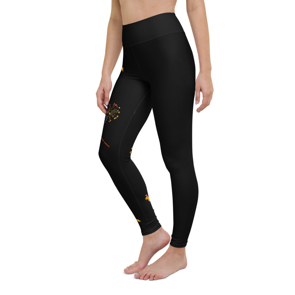The Autumn Dragonfly Collection: High-Waisted Yoga Leggings w/Inside Pocket
