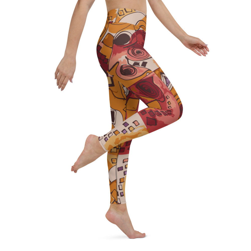 Pieces of Art: High-Waisted Yoga Leggings w/Inside Pocket