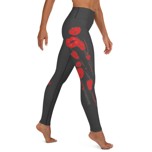 Kiss It Collection: Two-Lips High-Waisted Yoga Leggings w/Inside Pocket