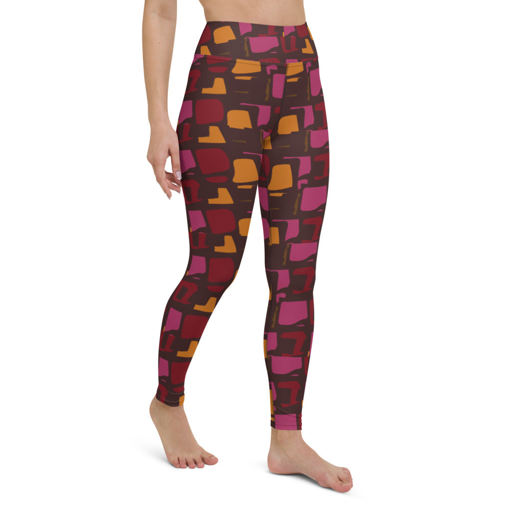 Pieces of Art Shattered: High-Waisted Yoga Leggings w/Inside Pocket