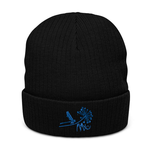 Blue Dande: Recycled cuffed beanie