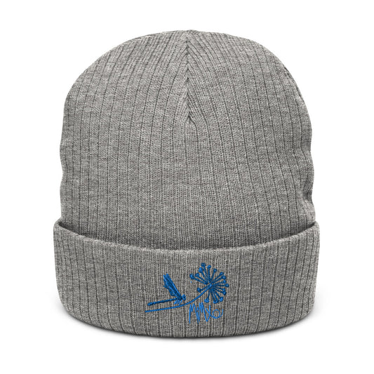 Blue Dande: Recycled cuffed beanie