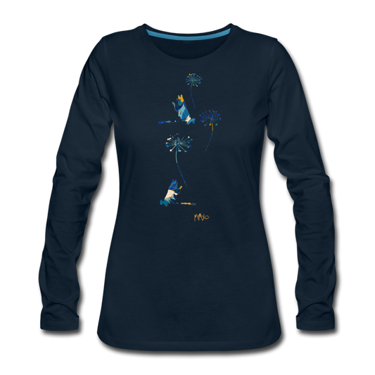 The Joyful Autumn Collection: Women's Premium Long Sleeve T-Shirt - deep navy