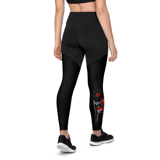 Kiss It Collection: Lip Collage - Sports Leggings
