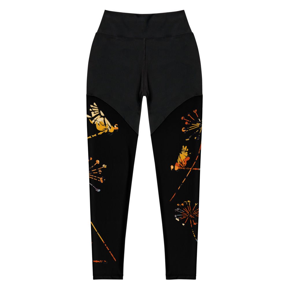 The Autumn Dragonfly Collection: Multiple Designs Sports Leggings