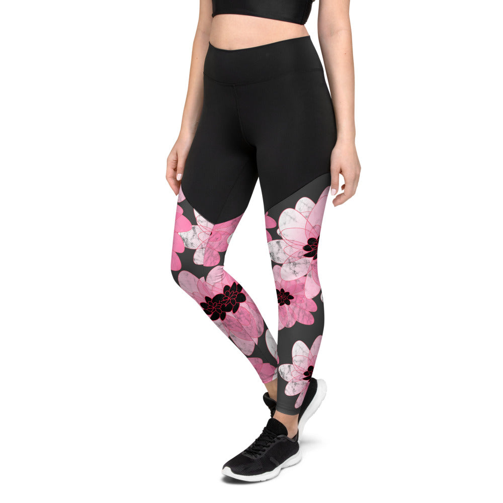 Gamoii Women's Sports Leggings Red Lips Mouth Printed Sports