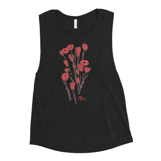 Kiss It Collection: Two-Lips Ladies’ Muscle Tank
