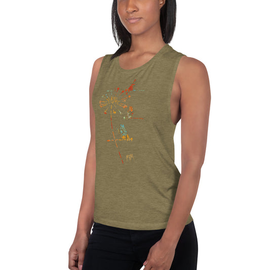 The Autumn Dragonfly Collection: Ladies’ Muscle Tank