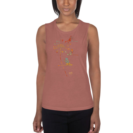 The Autumn Dragonfly Collection: Ladies’ Muscle Tank