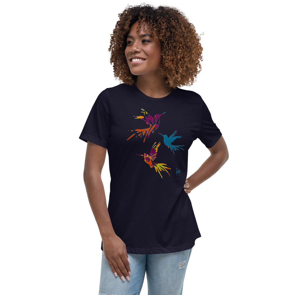 Simple Wear by MiM: Hummingbird Jazz - Women's Relaxed Fit T-Shirt