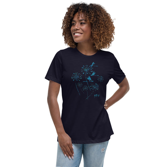 Blue Dande: Women's Relaxed T-Shirt