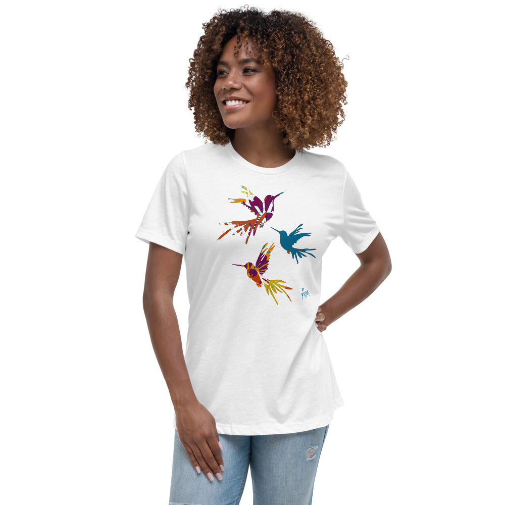 Simple Wear by MiM: Hummingbird Jazz - Women's Relaxed Fit T-Shirt